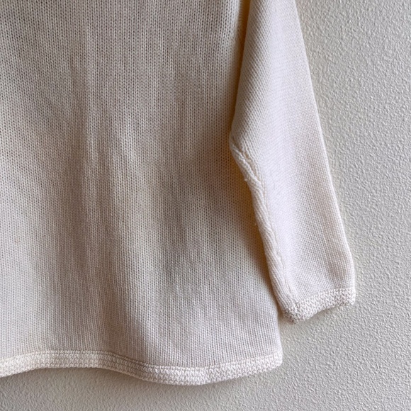 Adorable Vintage 1950s White Wool Cardigan With Red Berries (S/M) - Picture 12 of 12